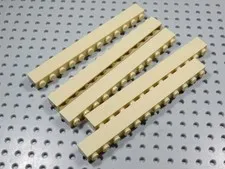 LEGO Lot of 5 Tan 1x12 Bricks BO