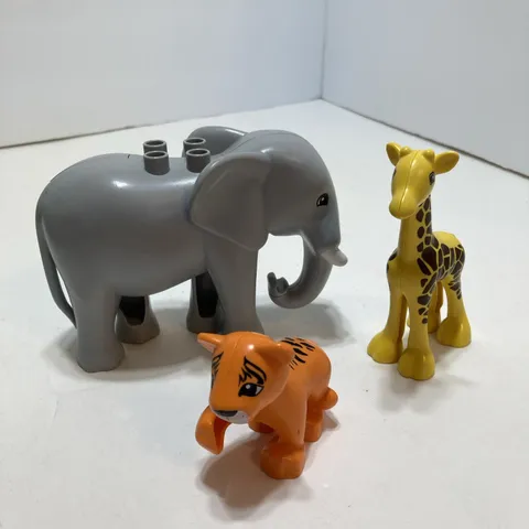 Lego Duplo African Figures Lg Elephant Baby Tiger & Giraffe Replacement Pieces