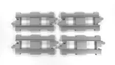Lego Duplo Train Track (4) straight slate gray
