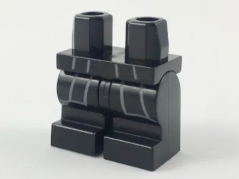 LEGO® Part 970cm00pb001 - Hips and Medium Legs with Dark Bluish Gray Robe