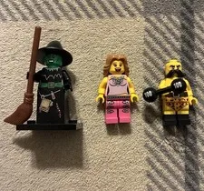 Lego Lot of 3 CMF Minifigures Series Witch, Pop Singer, & Muscle Man