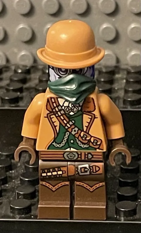 LEGO HIDDEN SIDE MINIFIGURE hs074 Vaughn Geist Brown Derby Hat  Accessories