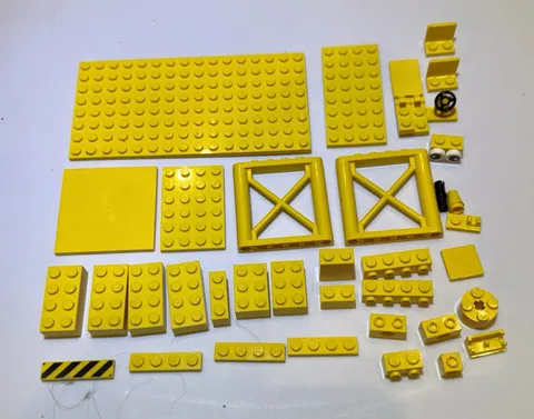 LEGO yellow 36 pieces (vehicles element pieces included)