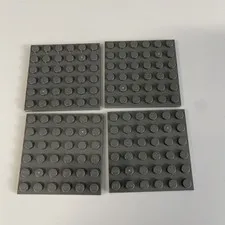 Lego 3958 Dark Gray Replacement Parts Pieces Lot of 4