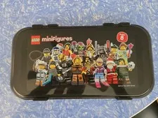 LEGO MiniFigures Series 8 Latching Storage Case With Dividers - Case Only