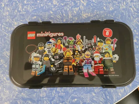 LEGO MiniFigures Series 8 Latching Storage Case With Dividers - Case Only