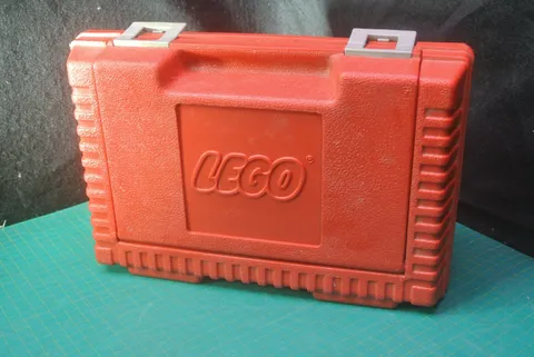 Lego 1984 Interlego A G Red Building Block Brick Storage Hard Carry Case Box 