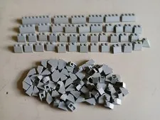LEGO BULK LOT OF 116 LIGHT BLUISH GRAY SLOPES 45° 2X1 2X2 2X3 2X4