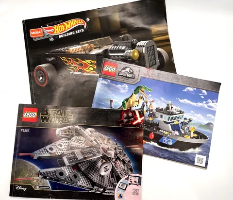 LEGO Instruction Manuals ONLY Star Wars-Jurassic World-Hot Wheels Street Rod