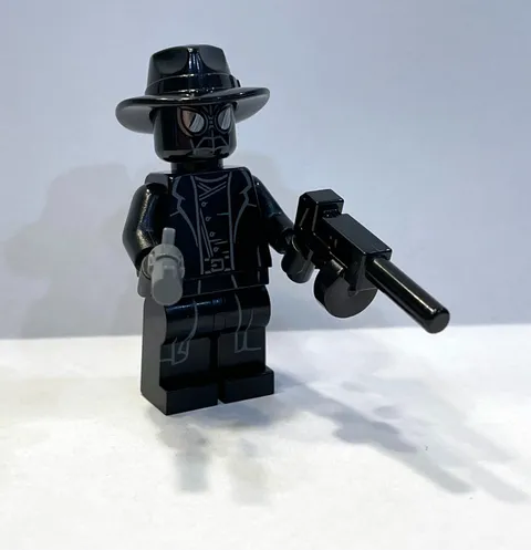 Lego Spider Noir Minifigure 76150 w/Hat and Weapons