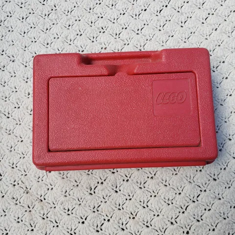 Vtg Lego Carrying Case 1982 Flip Top Red Storage Box Made in USA