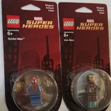 *Retired* Marvel Superheroes magnets. Spider-Man and  Iron Man