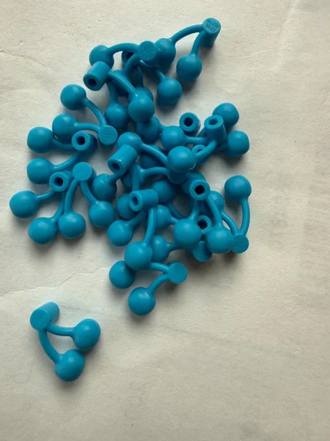 LEGO -NEW-22667-DARK AZURE-CHERRY PAIR -15 PIECES