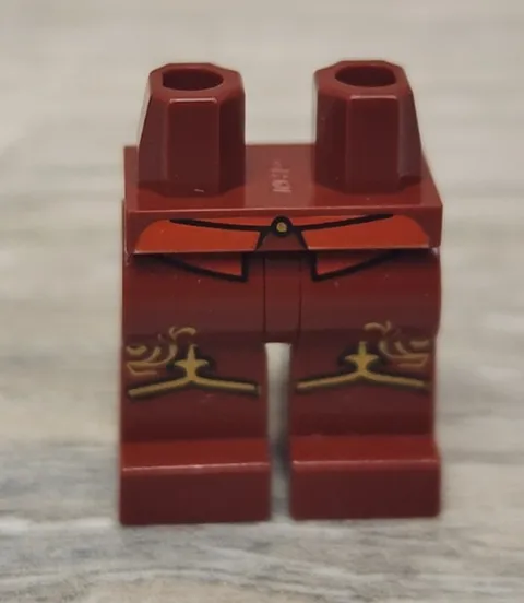Lego 970c00pb0063 Hips and Legs with Shirttails Gold Band Fleur-de-lis Pattern