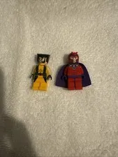 LEGO Marvel Minifigure Lot - Wolverine (sh0017) & Magneto (sh0031)  Set 6866