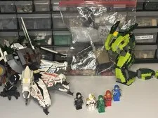 LEGO NINJAGO: Epic Dragon Battle 9450 2/3 builds mostly complete +ZX Ninjas Rare