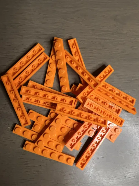 LEGO 3666 Orange Plate 1x6 - 27 Pieces