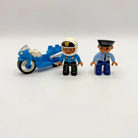 LEGO DUPLO Preschool Police Officer Motorcycle Vehicle Emergency First Responder