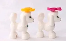 Lego Puppy Dog Friends Animal White Poodle Lot Of 2