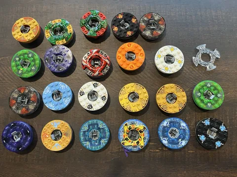 Lot Of 22 Lego Ninjago Spinner Dragon Snakes Skulls
