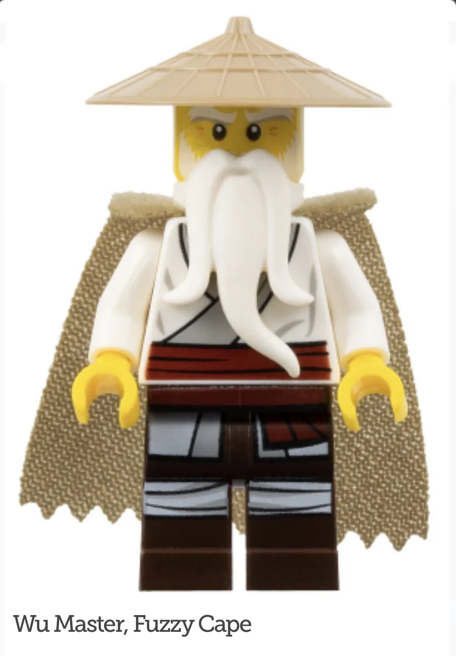 LEGO Ninjago Minifigure Master Wu with Cape (Genuine)