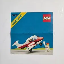 LEGO Legoland 6687 Turbo Prop Plane Instructions Manual Vintage 1987 Booklet