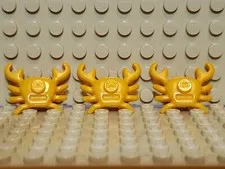 LEGO Crab Animal Water 3 pieces (2 - #31577  1 - #33121) BRIGHT LIGHT ORANGE 