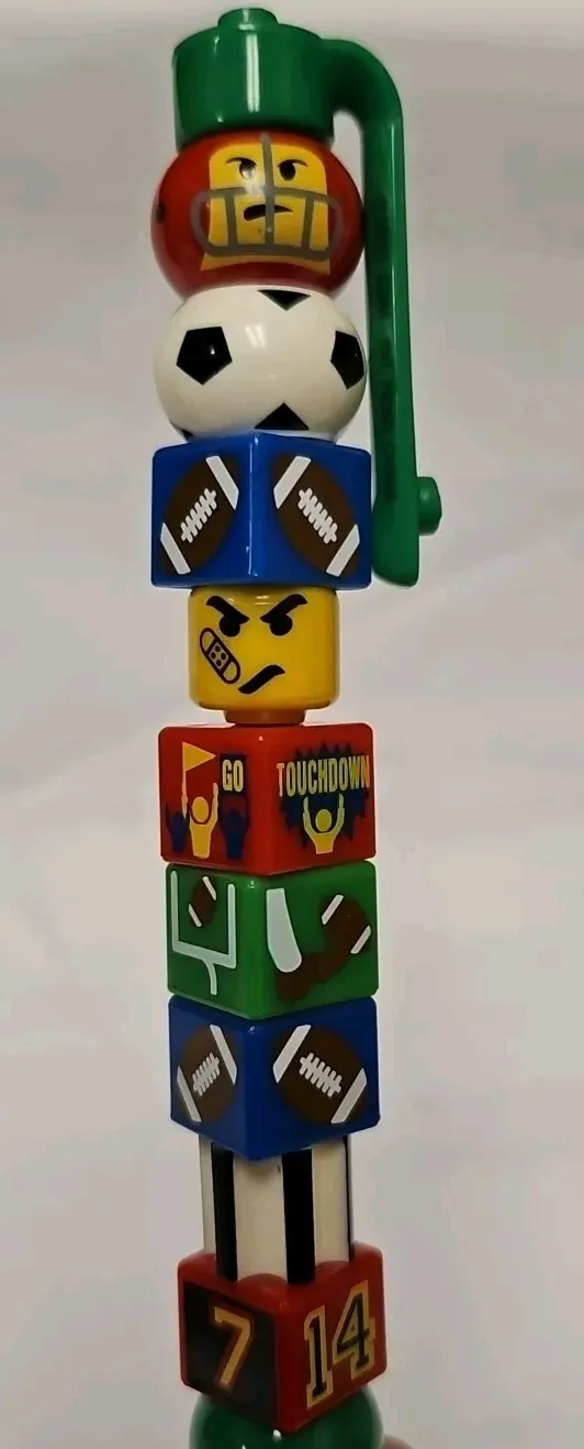 1999 Vintage Lego Writing System Parts, Soccer Football Collectible Legos