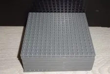 Lego Base Plates 9x9 ( 220mm ) - 4 Pack - Pink Or Grey You Choose Your Own Color