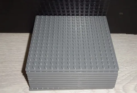 Lego Base Plates 9x9 ( 220mm ) - 4 Pack - Pink Or Grey You Choose Your Own Color
