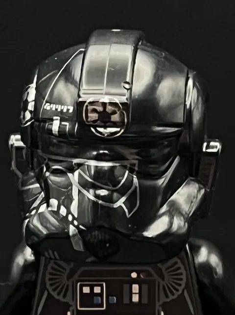 Lego Star Wars Tie Pilot Misprint Minifigure Helmet Rare Prototype Error