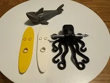 LEGO Sea Creatures Minifigures Lot Shark, Octopus, Surfboards