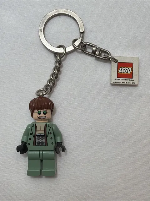 Lego Dr. Octopus/Doc Ock Minifigure Keychain - #851028 - Rare - Spider-Man 2004