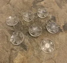 Lego Gliders Round tile domel 2x2 transparent #54196 Piece Lot