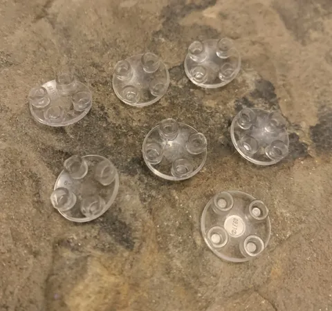 Lego Gliders Round tile domel 2x2 transparent #54196 Piece Lot