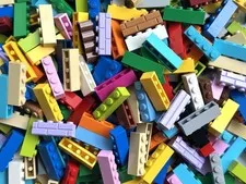 50x Lego Classic 1 x 4 Building Blocks - Assorted Colors