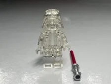 LEGO STAR WARS DARTH VADER MINIFIGURE PROTOTYPE TRANS CLEAR