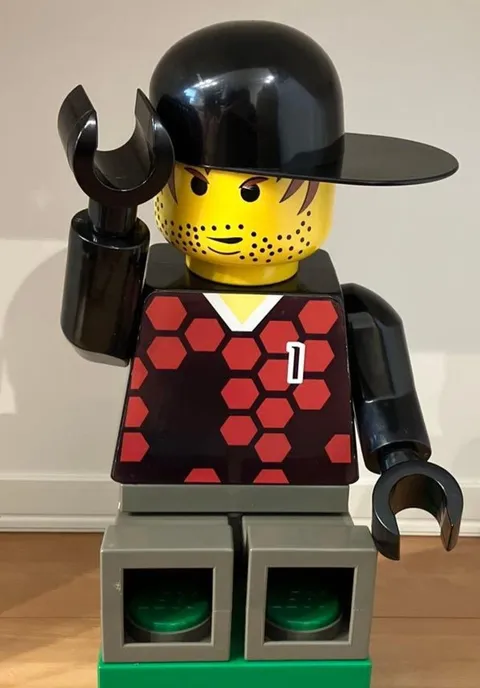 Lego Jumbo Fig Soccer Goalkeeper Japanese Store Display Figure [Not Sold]