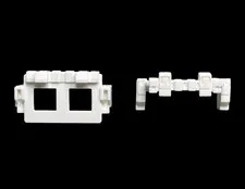 Lego Star Wars clone troopers pistol holsters and belt accessory white.