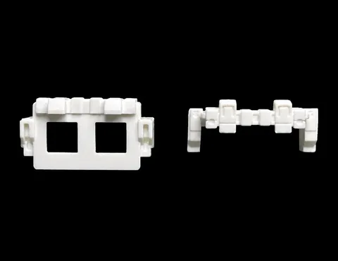 Lego Star Wars clone troopers pistol holsters and belt accessory white.