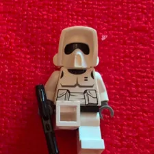 LEGO Star Wars Scout Trooper Plastic Minifigure Figure w/ Blaster White
