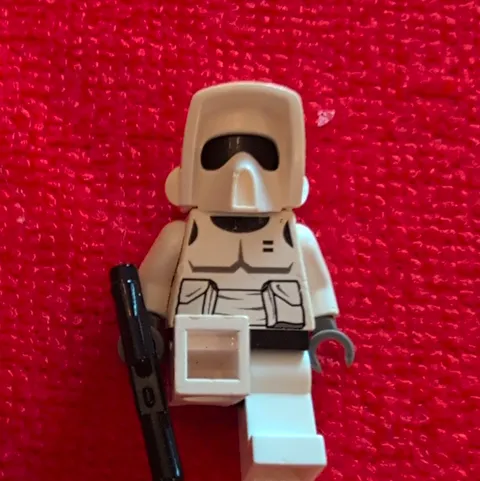 LEGO Star Wars Scout Trooper Plastic Minifigure Figure w/ Blaster White