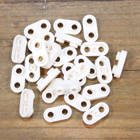 LEGO 35480 White Plate Round 1 x 2 with Open Studs Qty 25