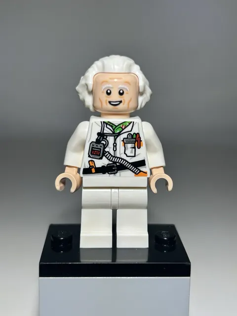 LEGO Doc Brown Minifigure 77256 Back To The Future Speed Champions NEW