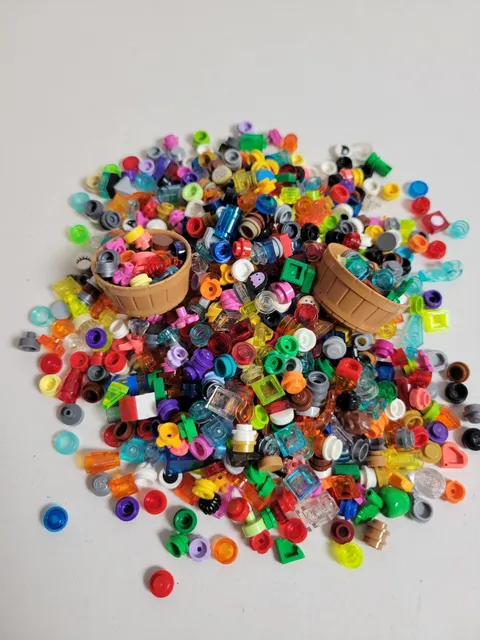 Huge LEGO 1x1 Parts Lot 4+ Oz Translucent Studs Gems Barrels Genuine Bulk