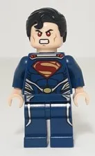Lego Super Heroes Superman Man Of Steel Minifigure Dark Blue Suit No Cape
