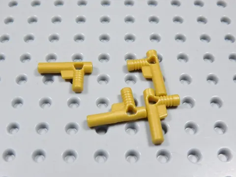 LEGO Lot of 4 Pearl Gold Nozzle Gun Weapon Minifig BV