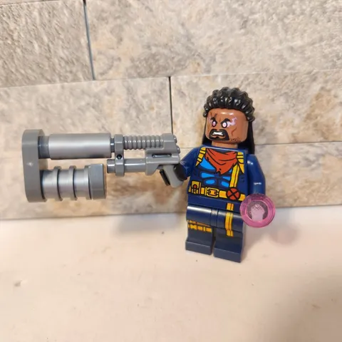 LEGO Marvel Super Heroes Bishop Minifigure X-Men 97 with Heavy Blaster Accessory