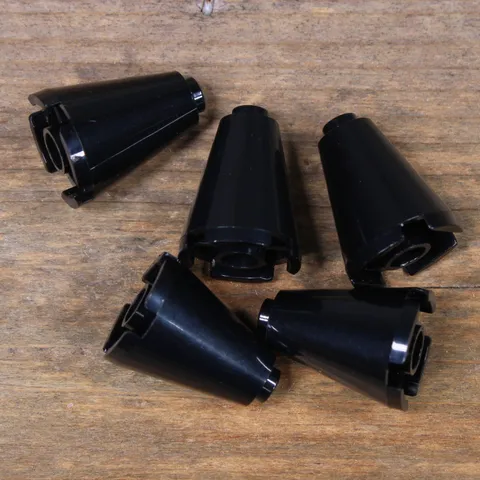 LEGO Black Cone 2 x 2 x 2 - Open Stud 3942c Qty 5