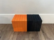 LEGO DUPLO Orange,Black 2X4 Building Blocks Lot of 20 Genuine Replacement Pieces